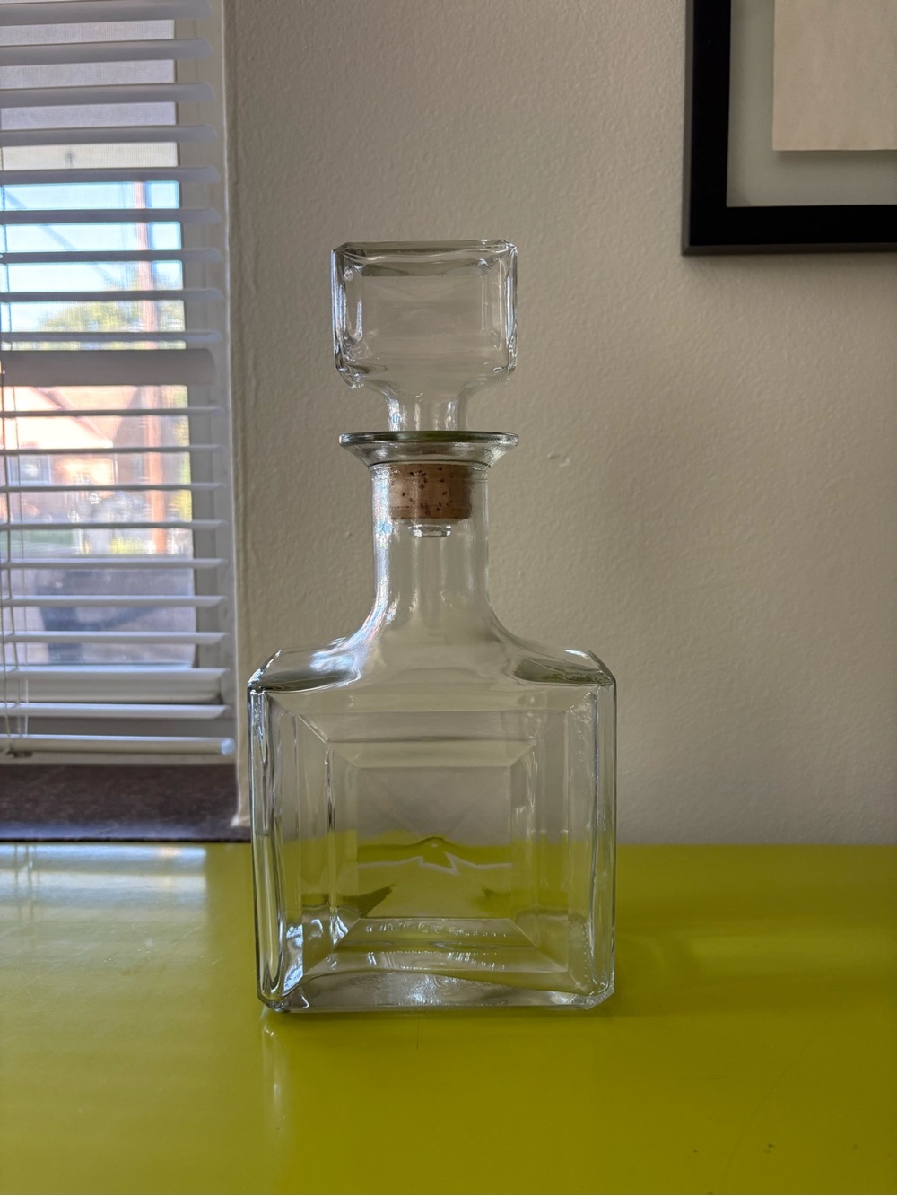 Vintage Glass Liquor Whiskey Decanter